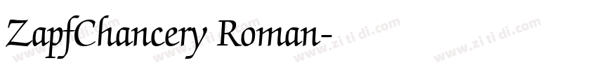 ZapfChancery Roman字体转换